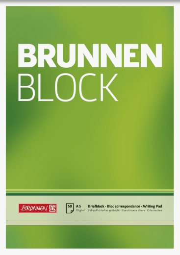 Block BRUNNEN-Block A5 unliniert