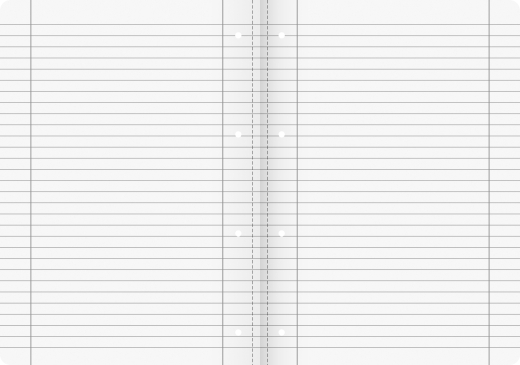 Schulheft Vivendi A4 liniert, 30-liniert, Lineatur durchlaufend, Randlinie innen und außen, mit Perf