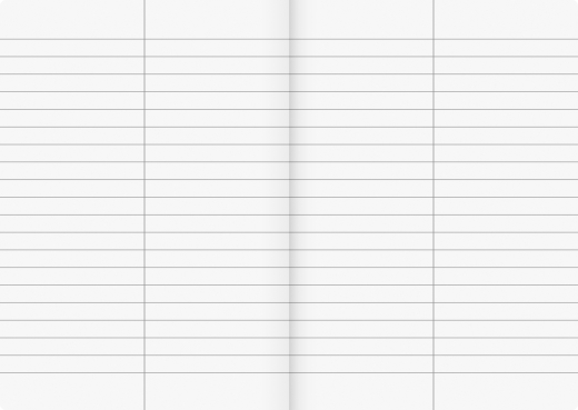 Vokabelheft Vivendi A5 liniert, mit Teilungslinie, mit Register A-Z, 2 Seiten je Buchstabe