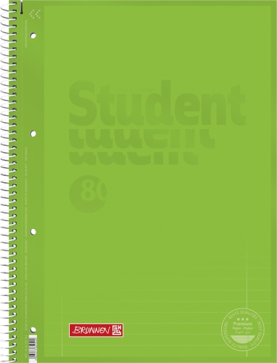 Collegeblock Premium Student Colour Code A4 liniert, mit Randlinie innen und außen, Lin. 27 Deckblat