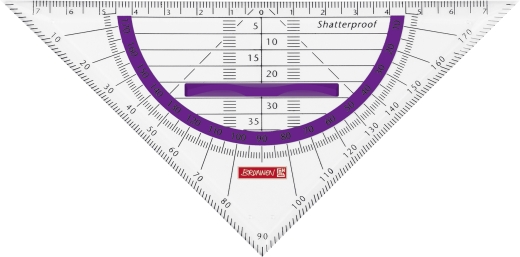 Geometrie-Dreieck Colour Code 16 cm purple