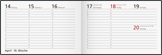 Wochenkalender Taschenkalender 2022 Blattgröße 15,2 x 10,2 cm