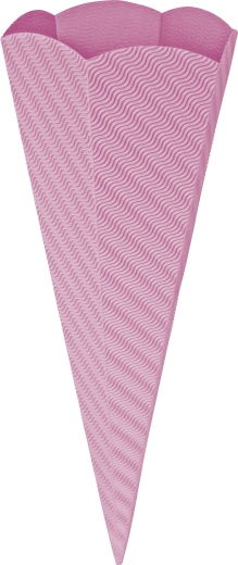 Schultüten-Zuschnitt 69 cm rosa