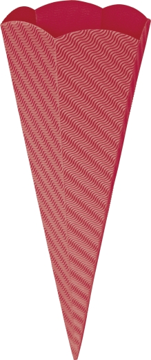 Schultüten-Zuschnitt 41 cm rot