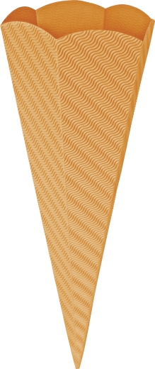 Schultüten-Zuschnitt 41 cm orange