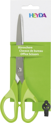 Büroschere Soft-Touch Colour Code 18 cm Grifffarbe: kiwi