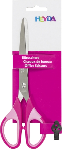 Büroschere Soft-Touch Colour Code 18 cm Grifffarbe: pink