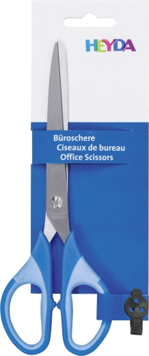 Büroschere Soft-Touch Colour Code 18 cm Grifffarbe: azur