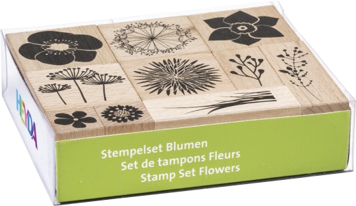 Stempel-Set Blumen 12 x 10 x 3 cm