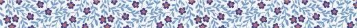 Deko Tapes Mini Blumen jede Rolle 3 m x 12 mm blau