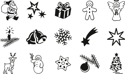 Stempel-Set Weihnachten