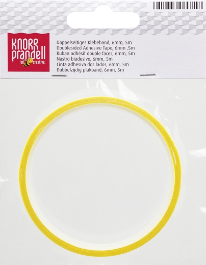 Klebeband doppelseitig 5 m x 6 mm transparent