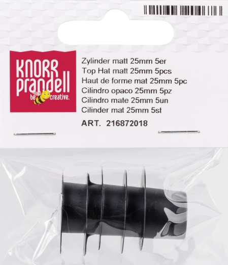 Zylinder Ø 25 mm schwarz