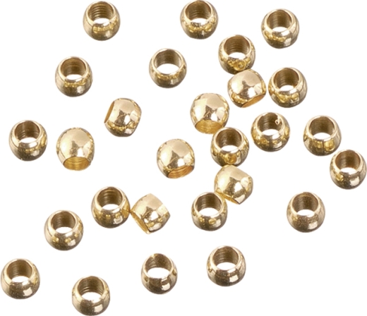 Quetschperlen Ø 2,5 mm goldfarben