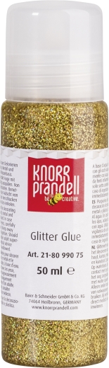 Glitterfarbe Glitter Glue gold-regenbogen