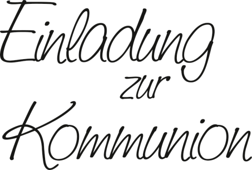 Stempel Kommunion/Konfirmation Einladung zur Kommunion