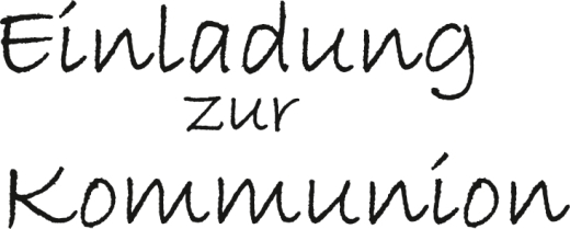 Stempel Kommunion/Konfirmation Einladung zur Kommunion