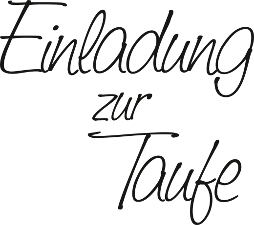 Stempel Geburt Einladung zur Taufe