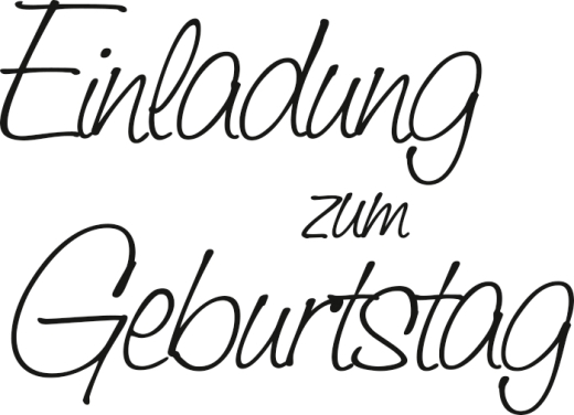 Stempel Einladung Einladung zum Geburtstag