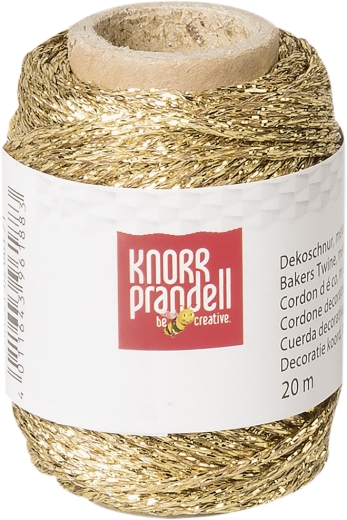 Dekoschnur metallic 20 m Ø 1,5 mm goldfarben