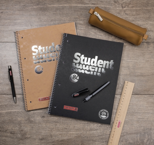 Collegeblock Premium Student FACT!plus A4 liniert, mit Randlinie innen und außen, Lin. 27 Deckblatt: