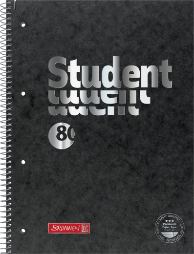 Collegeblock Premium Student FACT!plus A4 liniert, mit Randlinie innen und außen, Lin. 27 Deckblatt: