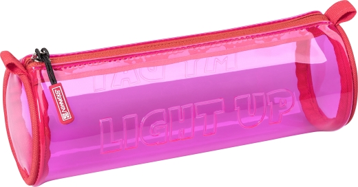 Schlampermäppchen Light Up 22 x 8 cm pink