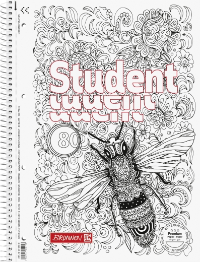 Collegeblock Premium Student Biene ZENart A4 dotted