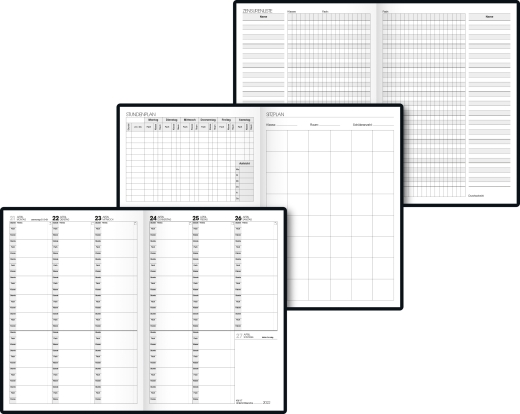 Wochenkalender Lehrerkalender 2021/2022 Überformat A5: 17 x 24 cm