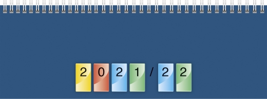 Wochenkalender Tischkalender 2022 Blattgröße 29,7 x 10,5 cm