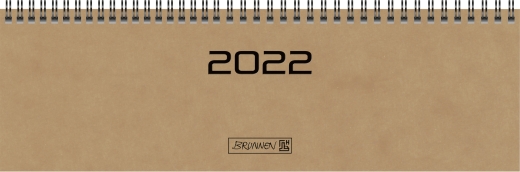 Wochenkalender Tischkalender 2022 Blattgröße 32,6 x 10,2 cm