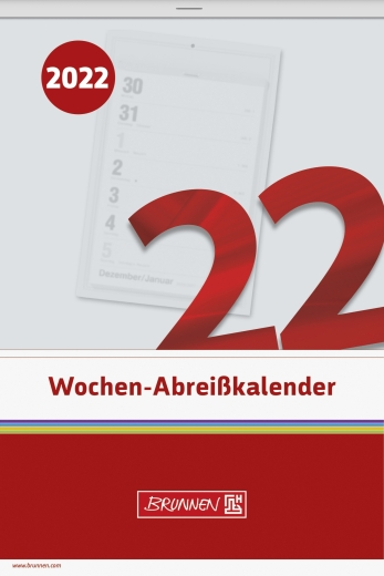 Wochenkalender Wandkalender 2022 14 x 21 cm, Schlitzweite 111 mm