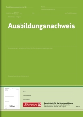 Ausbildungsnachweisheft A4 Vordruck zur wahlweisen Verwendung für Wochen- und Monatsberichte, linke