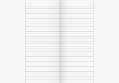 Oberschulheft A4 liniert, 26-linig, 9 cm Breitrand, Lin. 25a schwarz