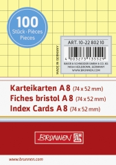 Karteikarten A8 kariert gelb