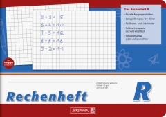 Rechenheft A5 quer Lin. R blau