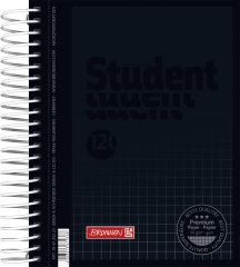 Collegeblock Premium Student Colour Code A6 5 mm kariert Deckblatt: onyx