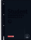 Collegeblock Premium Student Colour Code A4 liniert, mit Rand, Lin. 25 Deckblatt: onyx