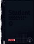 Collegeblock Premium Student Colour Code A4 kariert, mit Rand, Lin. 26 Deckblatt: onyx