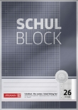 Block Premium Schulblock A4 kariert, mit Rand, Lin. 26