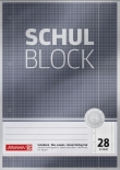 Block Premium Schulblock A4 kariert, mit Randlinie innen und außen, Lin. 28