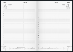 Tageskalender Buchkalender 2022 Blattgröße 14,5 x 20,6 cm