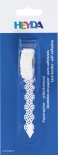 Papierspitze selbstklebend Blumen 2 m x 14 mm weiß