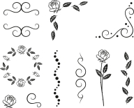 Stempel-Set Ornament 12 x 10 x 3 cm