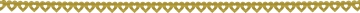 Papierspitze selbstklebend Herzen 2 m x 8 mm goldfarben
