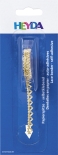 Papierspitze selbstklebend Herzen 2 m x 8 mm goldfarben