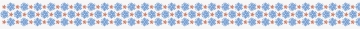 Deko Tapes Mini Blumen jede Rolle 3 m x 12 mm blau