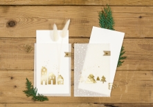Transparentpapier-Set Weihnachten A4 weiß
