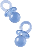 Dekostreu Baby Schnuller 4 cm transparent blau