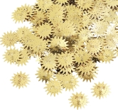 Aluflitter Sonne ca. 2 - 3 cm goldfarben